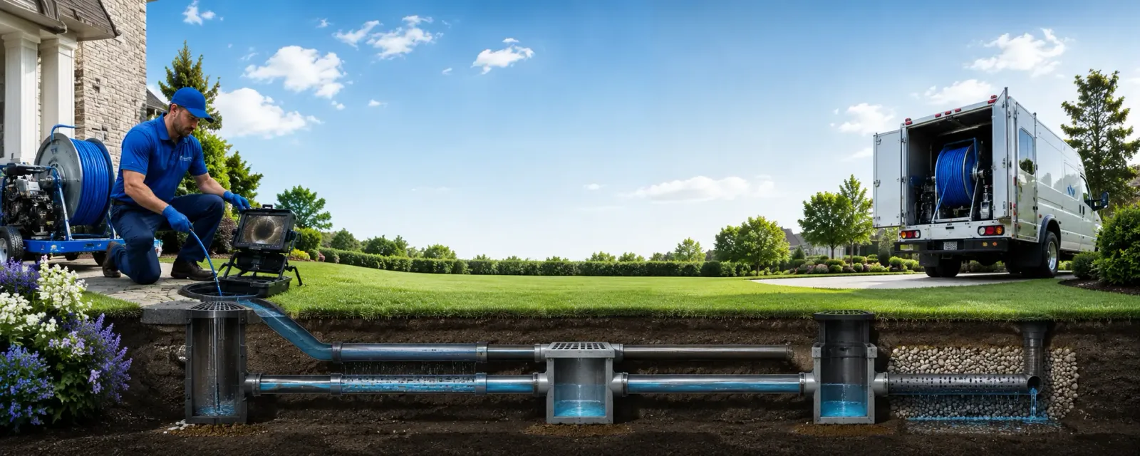 Outdoor drain cleaning information for Grandview, MO
